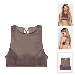 Victoria’s Secret Satin Lace-up High-neck Bralette